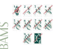 Jardin Green Tiles (hand-painted)